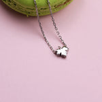 925k Sterling Silver Leaf Necklace