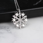 925k Sterling Silver Snowflake Necklace