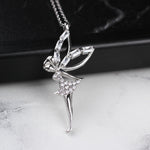 925k Sterling Silver Fairy Necklace