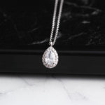 925k Sterling Silver Drop Anthurage Necklace