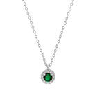 925k Sterling Silver Round Anthurage Necklace