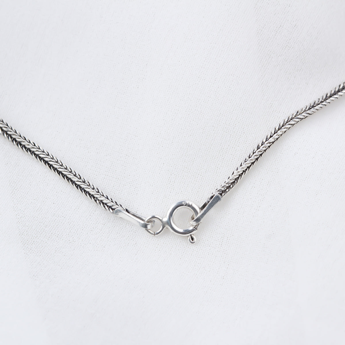 925k Sterling Silver Men Snake Necklace - alternate view 4