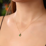 14k Solid Gold Drop Necklace