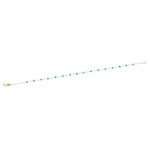 14k Solid Gold Turquoise Pave Bracelet - alternate view 3