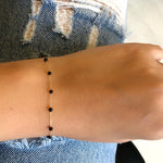 14k Solid Gold Onyx Pave Bracelet - alternate view 4