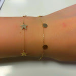 14k Solid Gold Plate Bracelet - alternate view 2