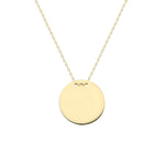 14k Solid Gold Plate Necklace