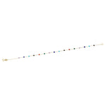 14k Solid Gold Rows Pave Bracelet - alternate view 3