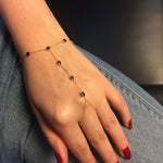 14k Solid Gold Black Pave Shahmaran