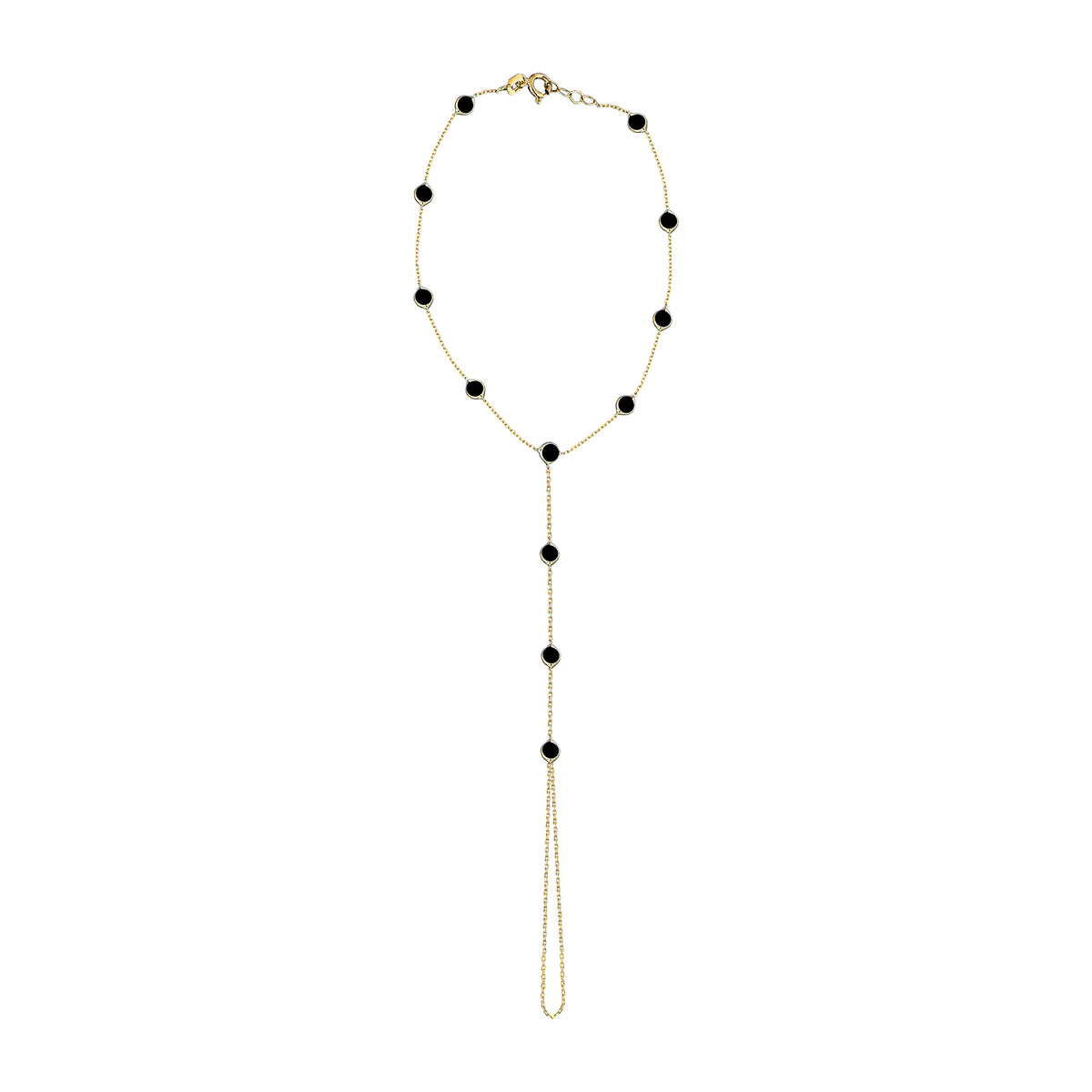 14k Solid Gold Black Pave Shahmaran - alternate view 3