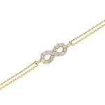 14k Solid Gold Infinity Bracelet