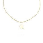14k Solid Gold Star Anklet - alternate view 2