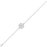 925k Sterling Silver Snowflake Bracelet - alternate view 3