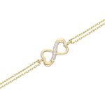 14k Solid Gold Infinity Bracelet