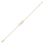 14k Solid Gold Infinity Bracelet - alternate view 3