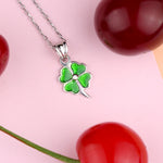 925k Sterling Silver Clover Necklace