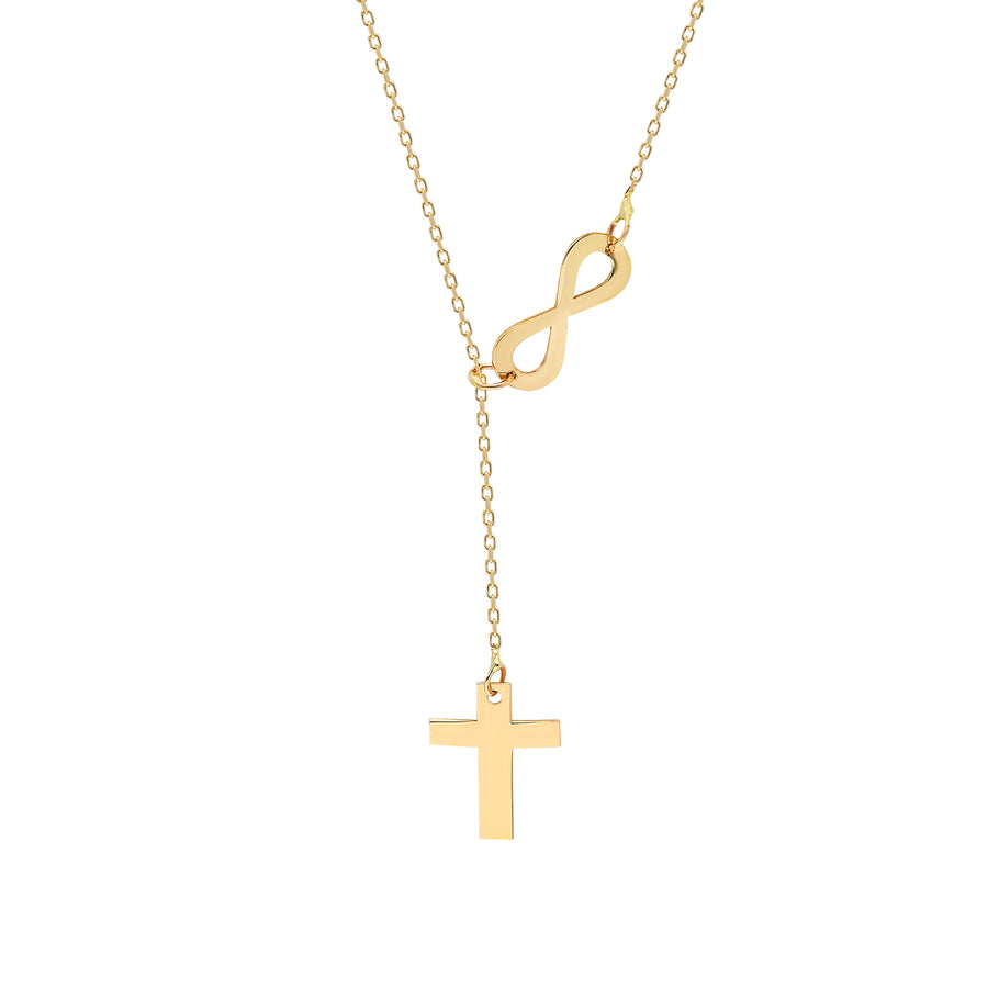 Solid Gold Cross Necklaces