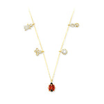 14k Solid Gold Luck Necklace