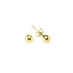 14k Solid Gold Ball Earring