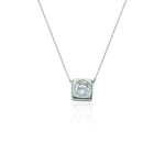 925k Sterling Silver Solitaire Necklace