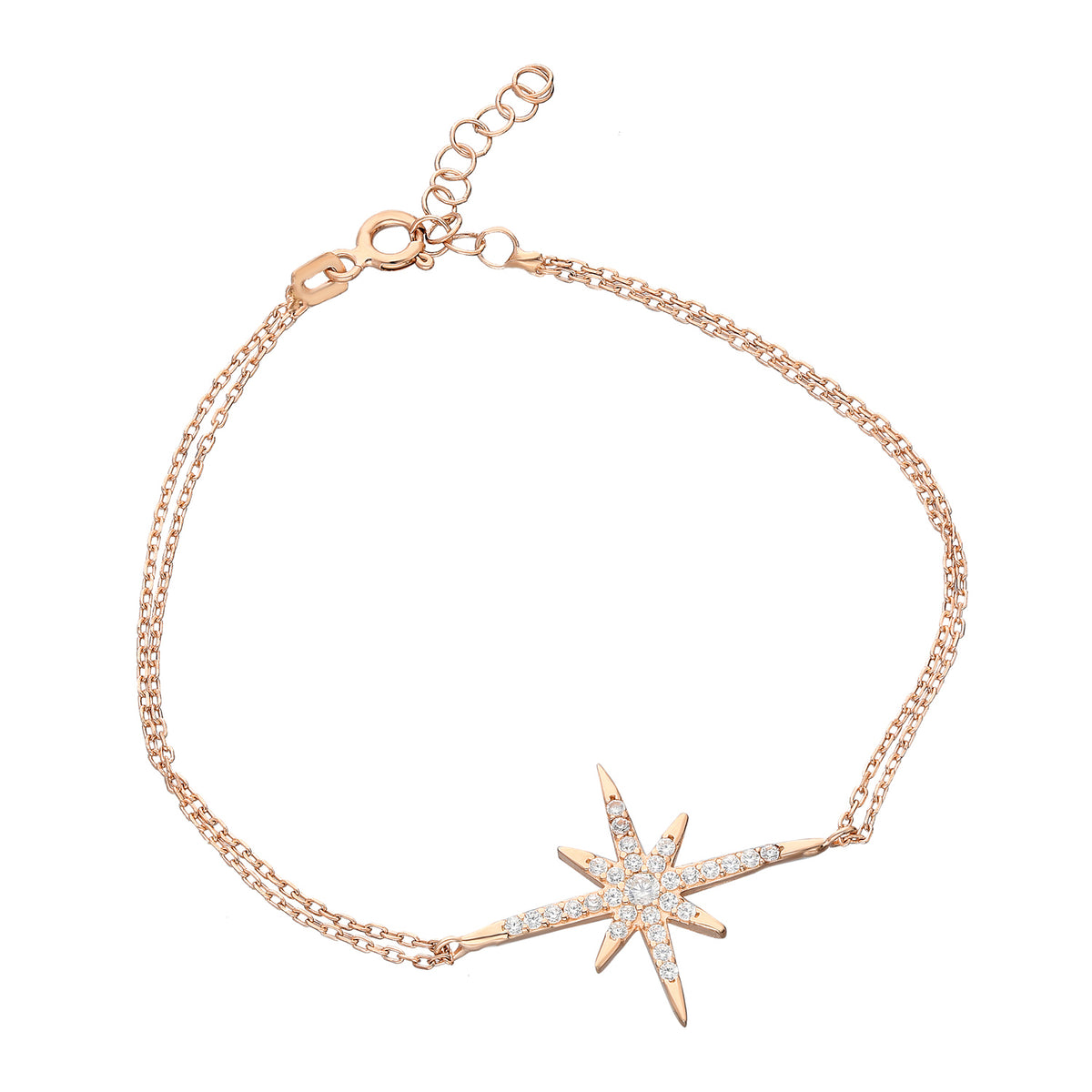 925k Sterling Silver Polar Star Bracelet