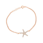 925k Sterling Silver Starfish Bracelet