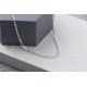 Glorria 925k Sterling Silver 3mm Anchor Chain Necklace