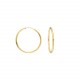 Glorria 14k Solid Gold 2,5 cm Hoop Earrings