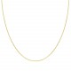 Glorria 14k Solid Gold 30 Micron Yellow Forse Chain