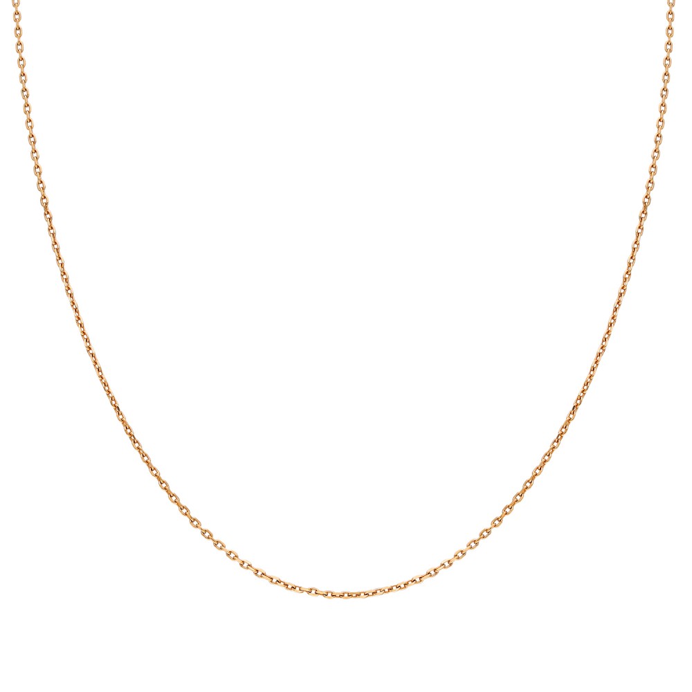 Glorria 14k Solid Gold 30 Mikron Rose Forse Chain