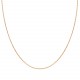 Glorria 14k Solid Gold 30 Mikron Rose Forse Chain
