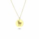 Glorria 14k Solid Gold Aries Zodiac Necklace