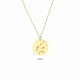 Glorria Gold Aquarius Zodiac Necklace